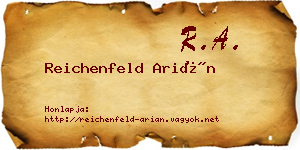 Reichenfeld Arián névjegykártya